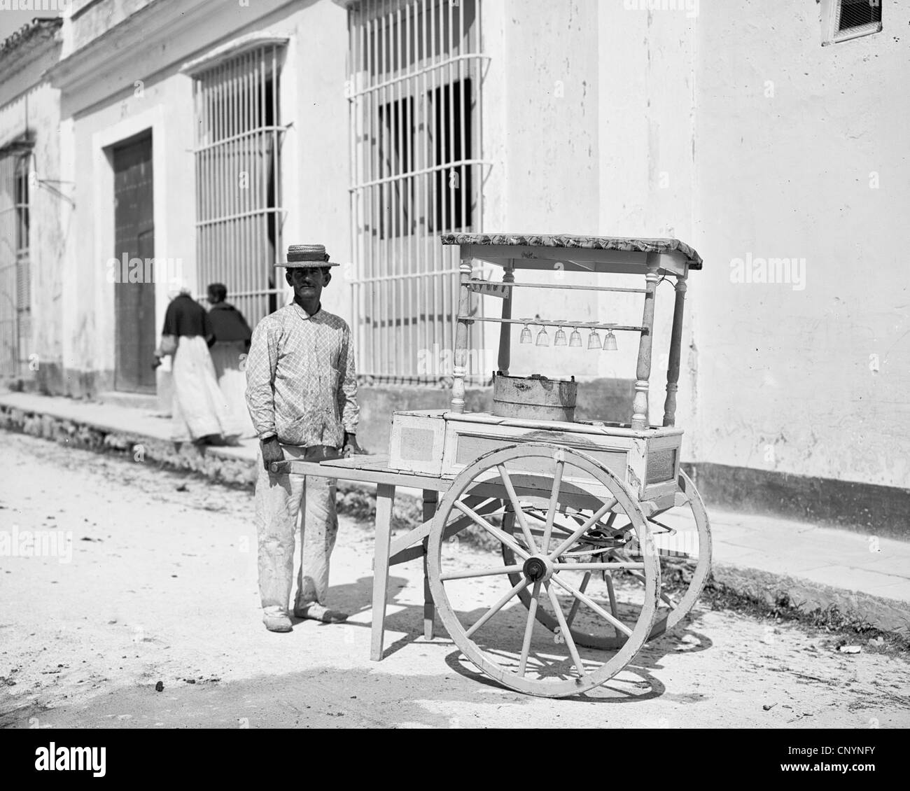 Street Peddler ca Cuba Havana Historic Photo Print 1900