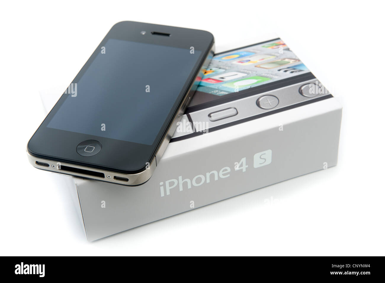 Apple iPhone 4S with retail box Stock Photo - Alamy
