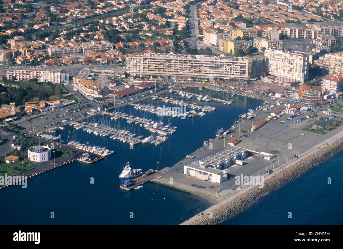 Saint Cyprien plage marina, Eastern Pyrenees, LanguedocRoussillon
