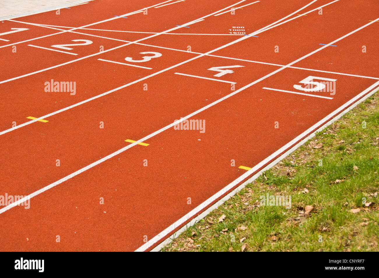 athletics track Stock Photo