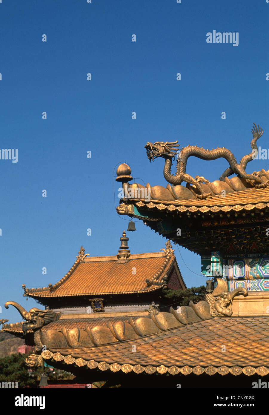 China, Hebei, Chengde, Temple of Happiness and Longevity, Stock Photo
