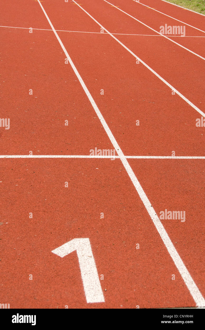 athletics track Stock Photo