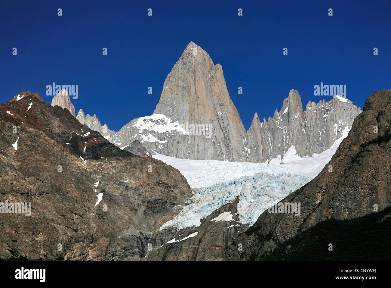 Monte Fitz Roy, Argentina, Los Glaciares National Park Stock Photo