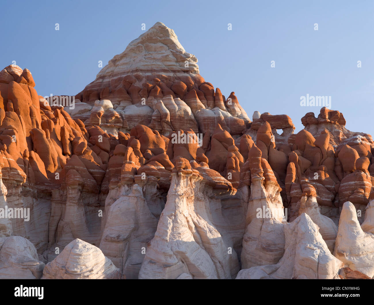 Eroded sandstones of Blue Canyon, Hopi Reservation, Arizona Stock Photo