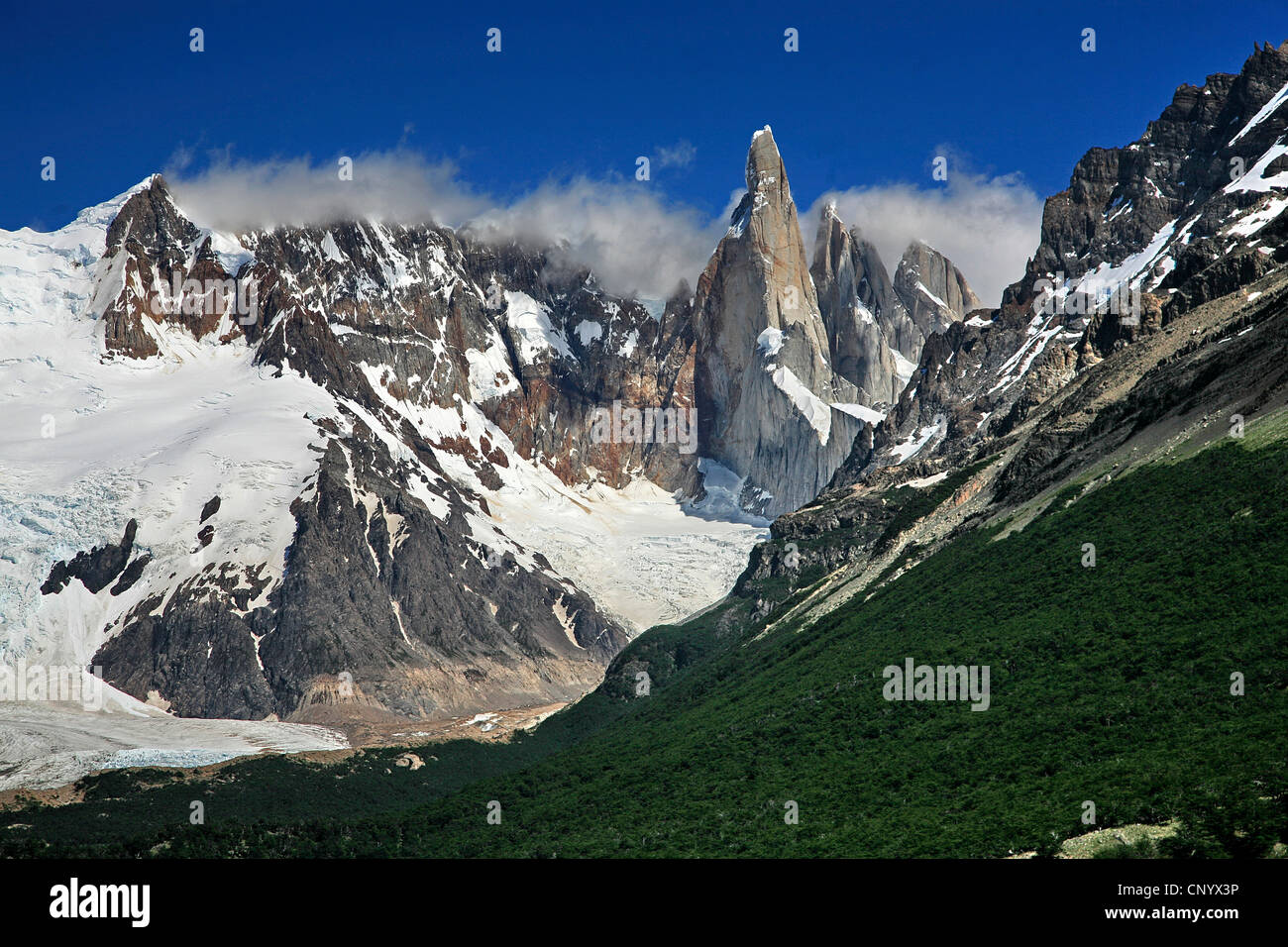 Cerro Torre, Argentina, Los Glaciares National Park Stock Photo