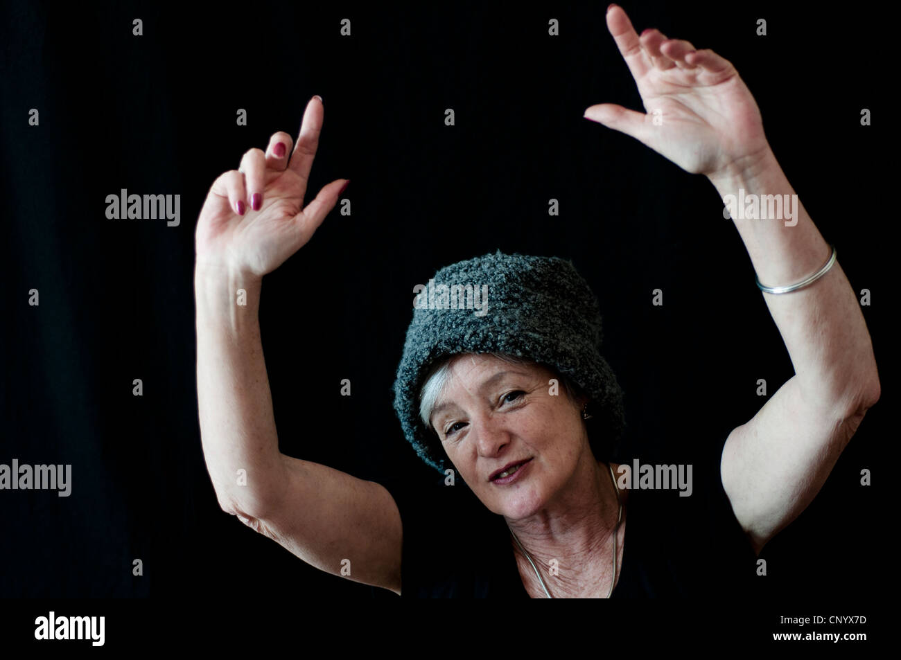 Happy positive mature woman hi-res stock photography and images - Alamy