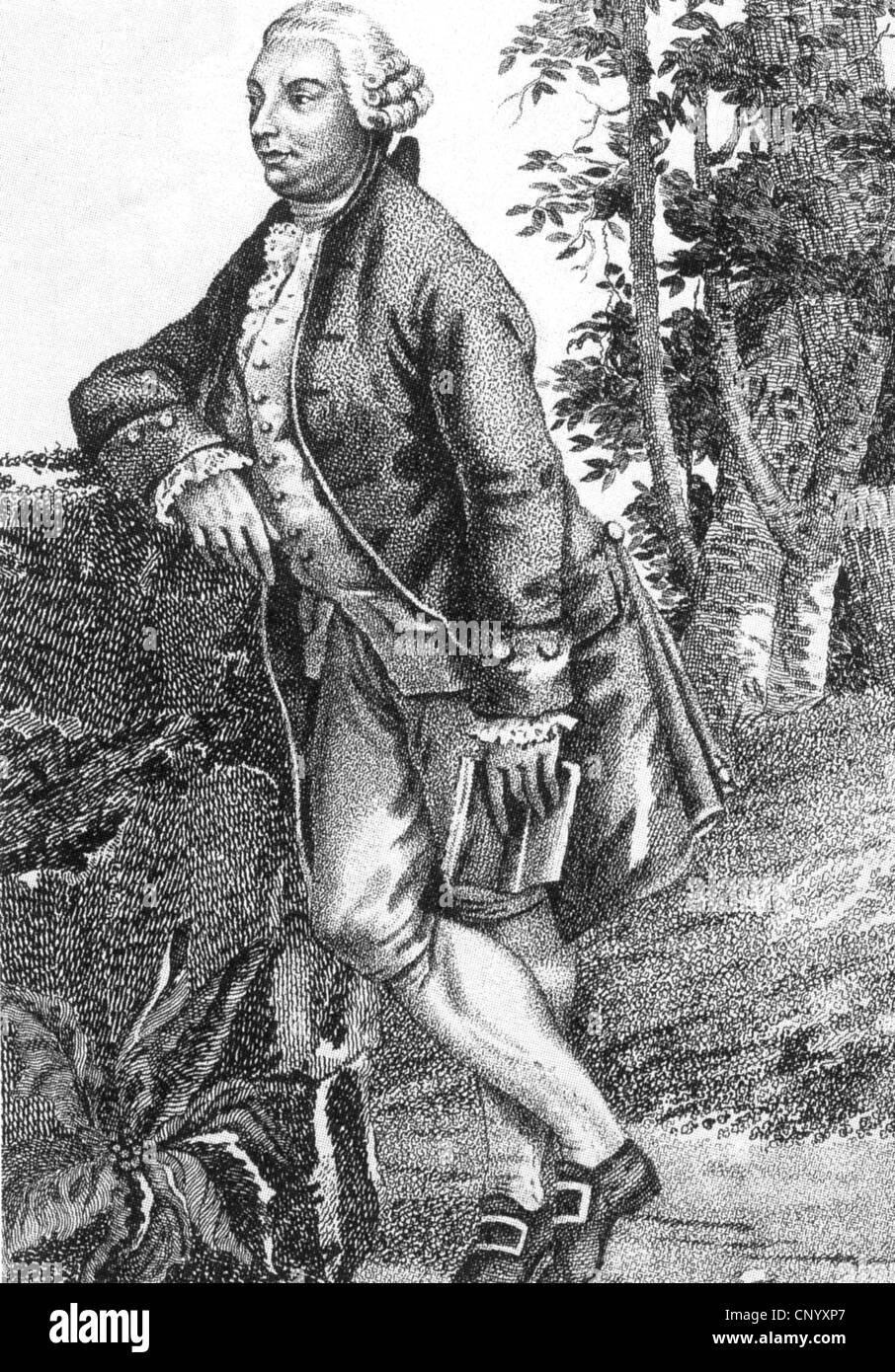DAVID HUME (1711-1776) Scottish philosopher about 1765 Stock Photo
