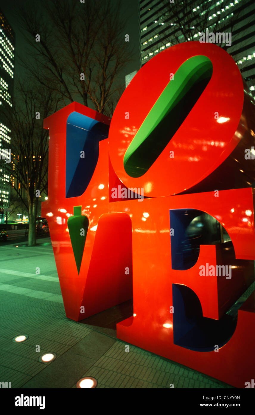Japan, Tokyo, Shinjuku, Love statue Stock Photo Alamy
