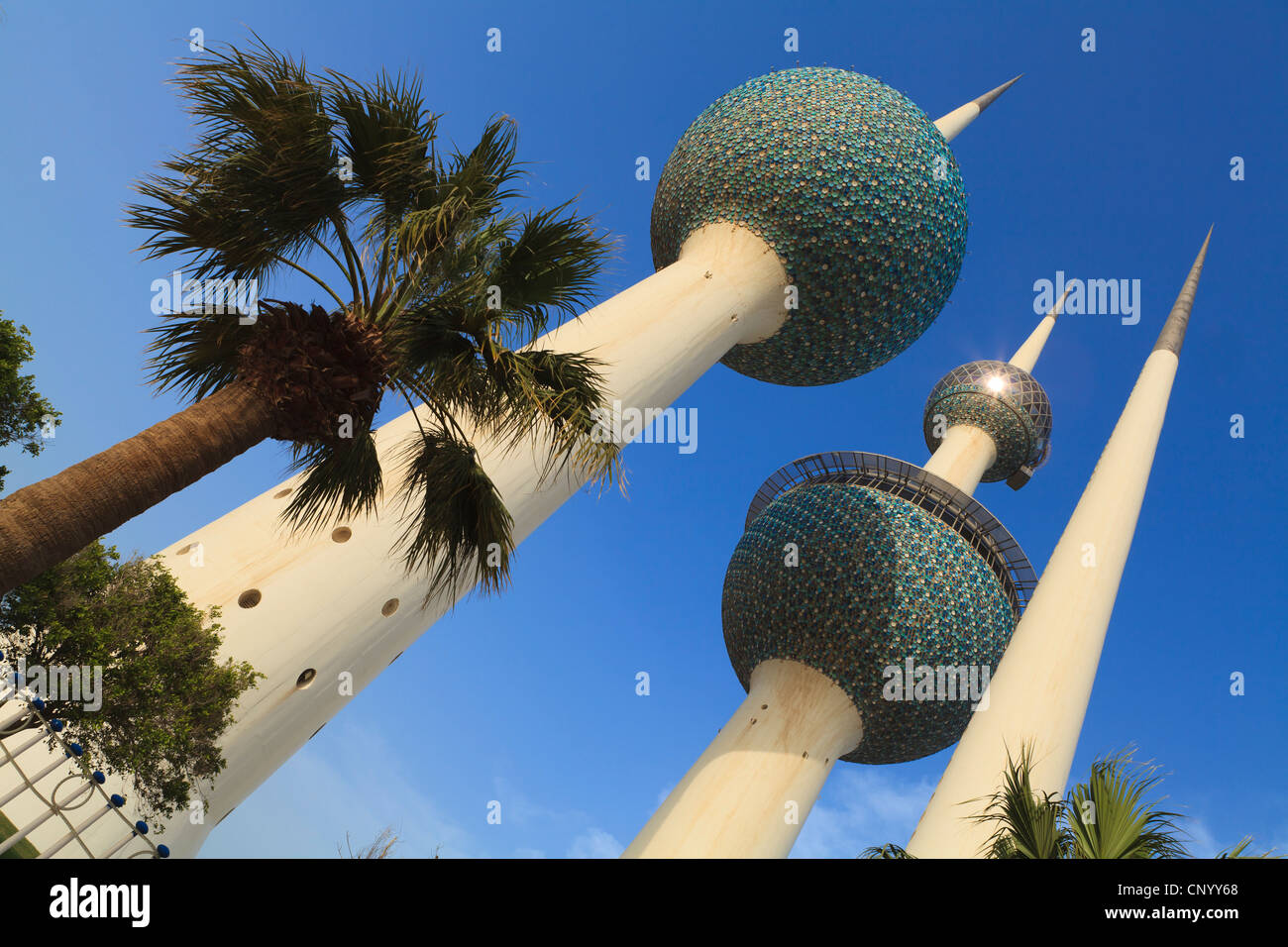 Kuwait City Water Towers are an iconic landmark of the city lying just