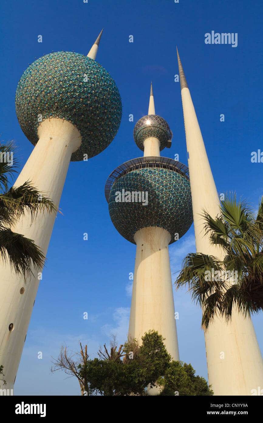Kuwait City Water Towers are an iconic landmark of the city lying just