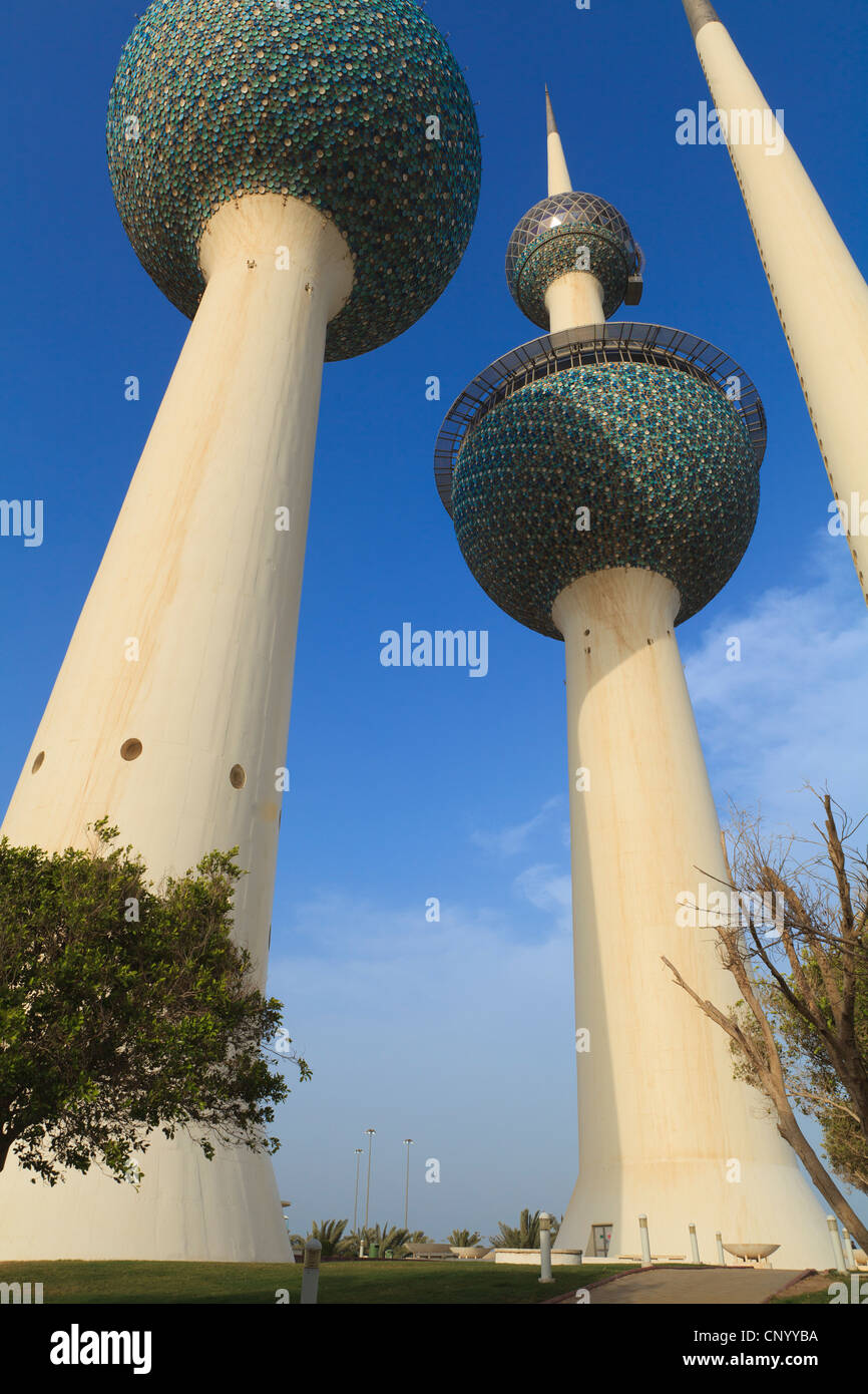 Kuwait City Water Towers are an iconic landmark of the city lying just