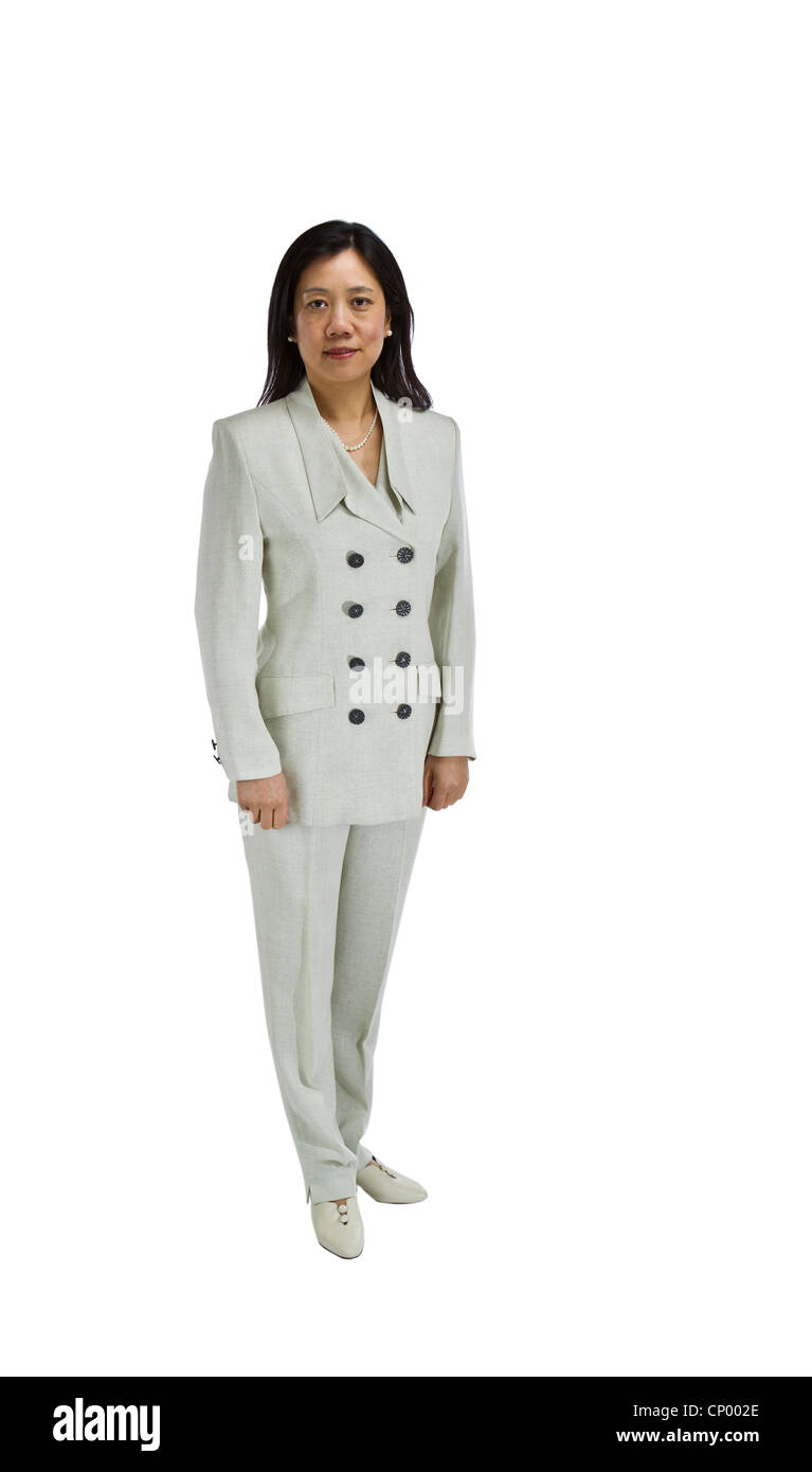 Asian woman in business suit Cut Out Stock Images & Pictures - Alamy