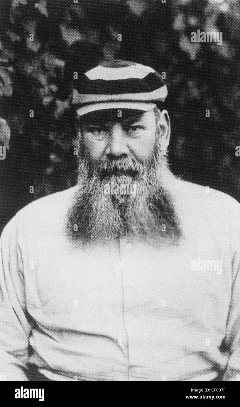WILLIAM  GILBERT (W.G.) GRACE (1848-1915) English amateur cricketer about 1897 Stock Photo
