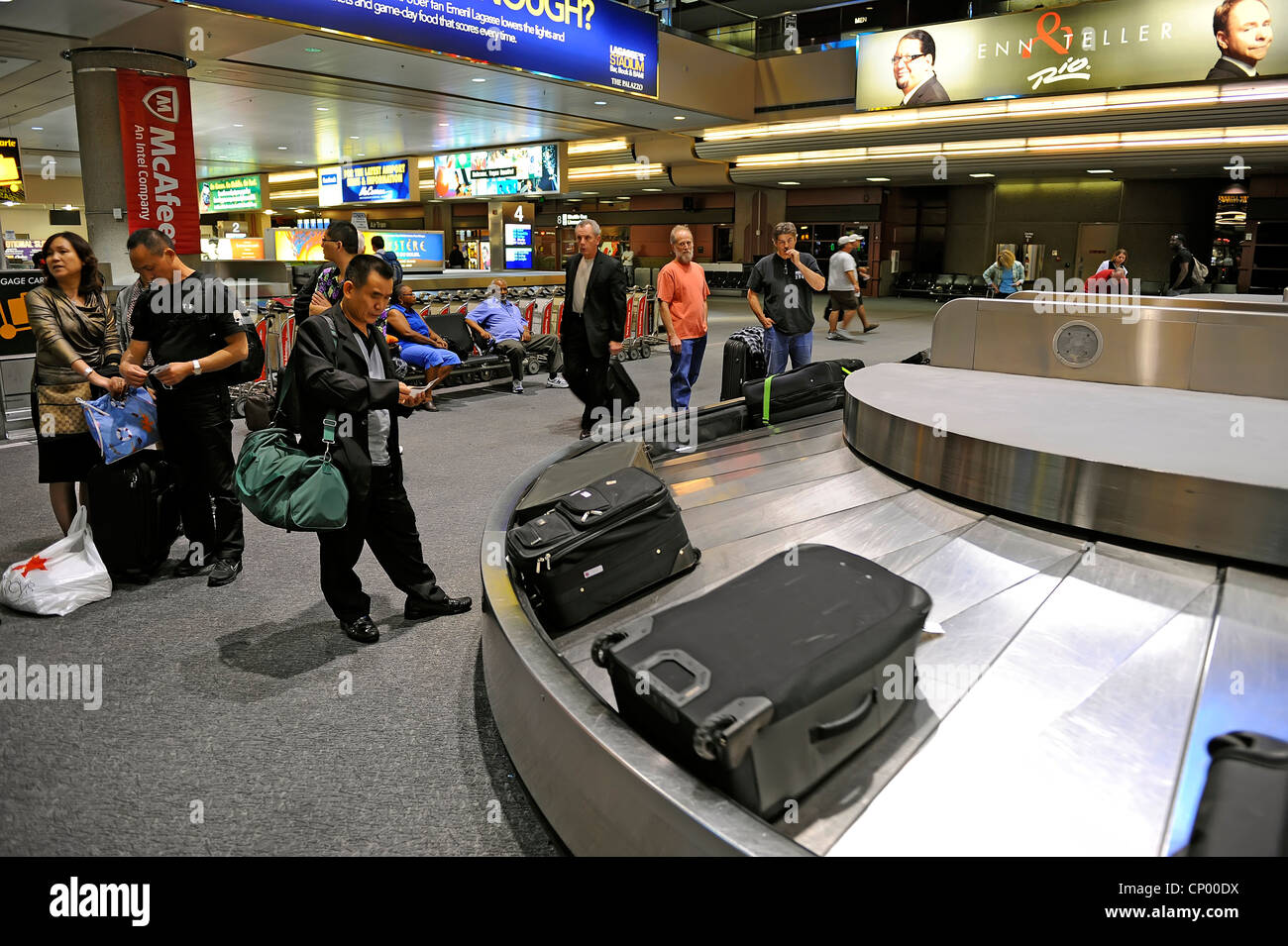 Baggage Claim Area Las Vegas McCarren Airport Las Vegas Nevada Stock