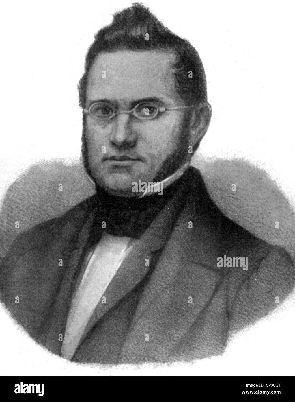 Furrer, Jonas, 3.3.1805 - 25.7.1861, Swiss politician, first President of the Confederation 1848, portrait, 19th century, Stock Photo
