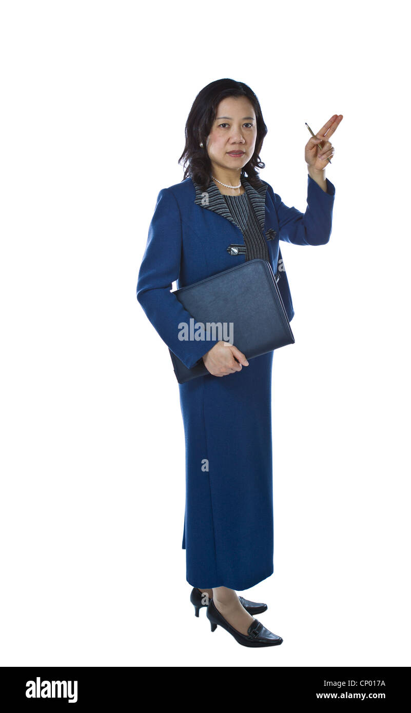 Asian woman in business suit Cut Out Stock Images & Pictures - Alamy