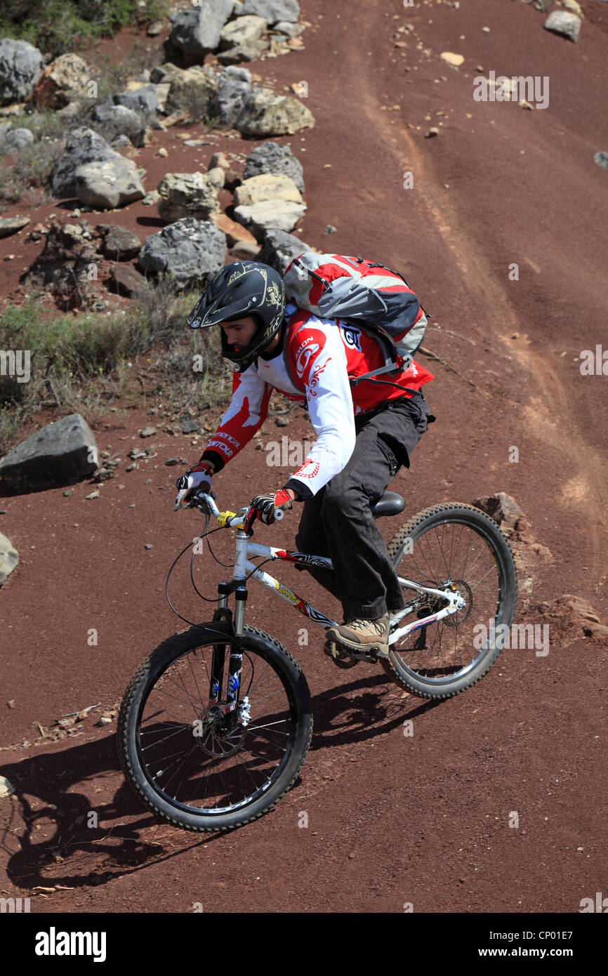 Descent to mountain biking, Saint Jean de La Blaquiere, Herault, France