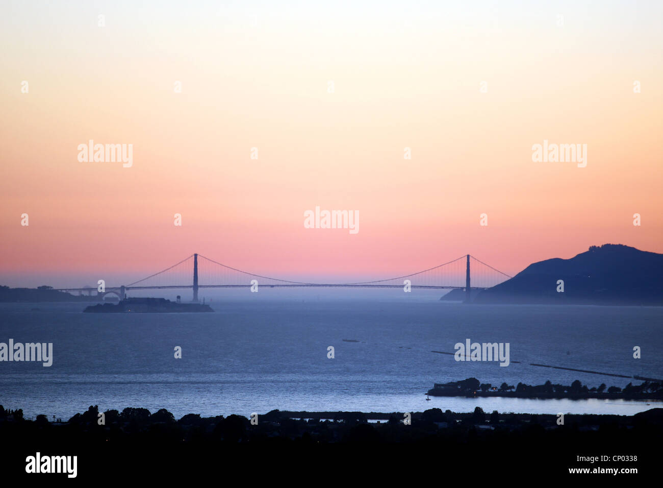 GOLDEN GATE BRIDGE FROM BERKELEY SAN FRANCISCO CALIFORNIA USA 06 October 2011 Stock Photo