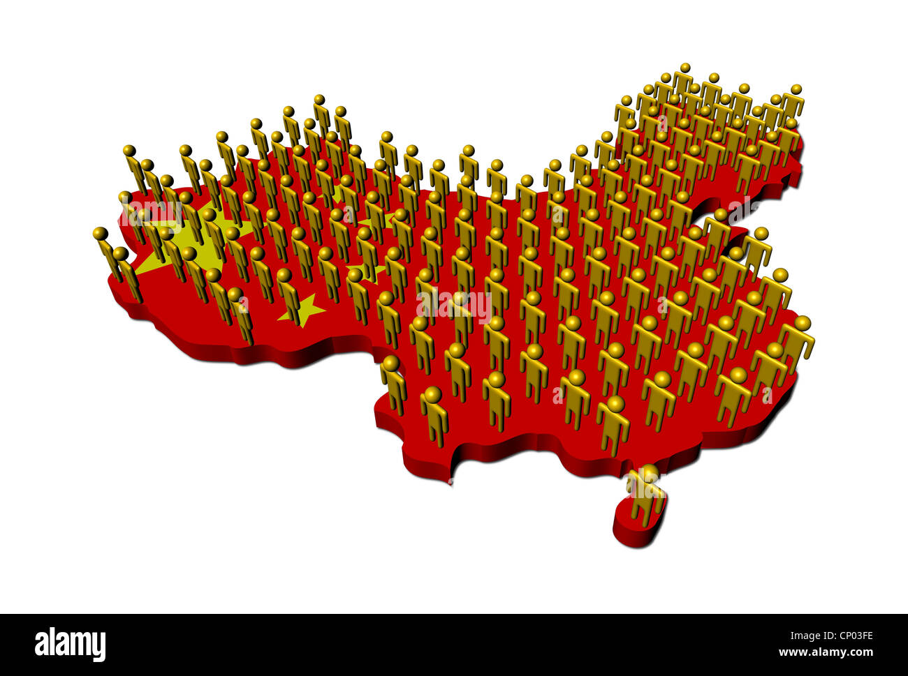 Population map of china Cut Out Stock Images & Pictures Alamy