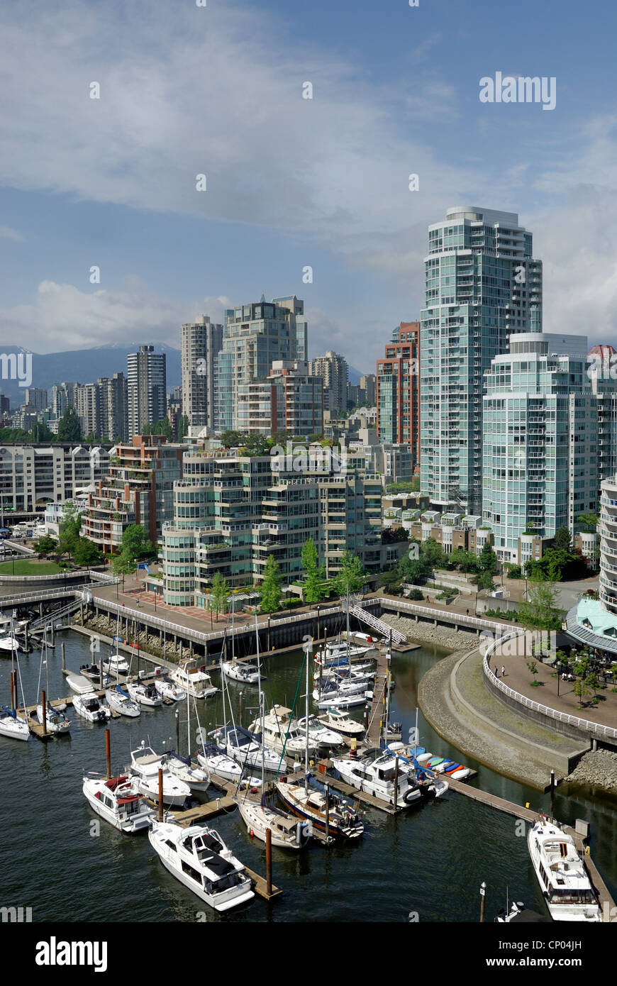 North shore skyline of False Creek, City of Vancouver Stock Photo - Alamy