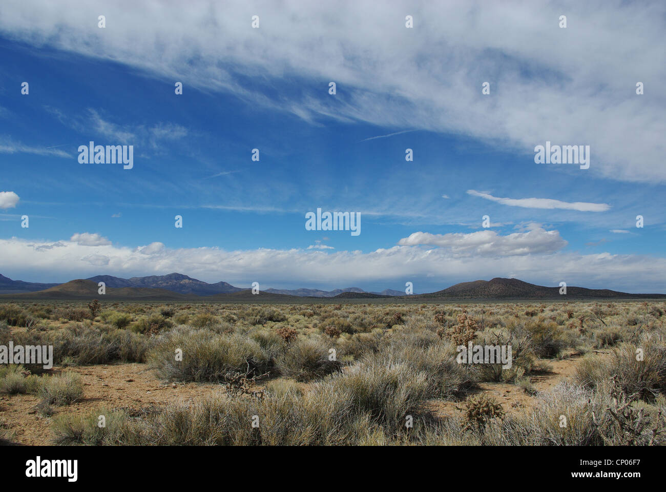 High desert and mountains, Nevada Stock Photo