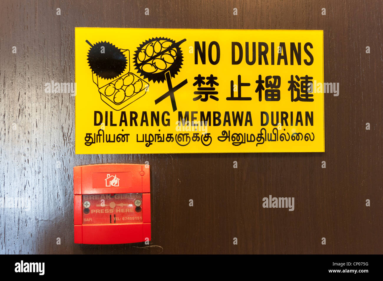 Durian sign hi-res stock photography and images - Alamy
