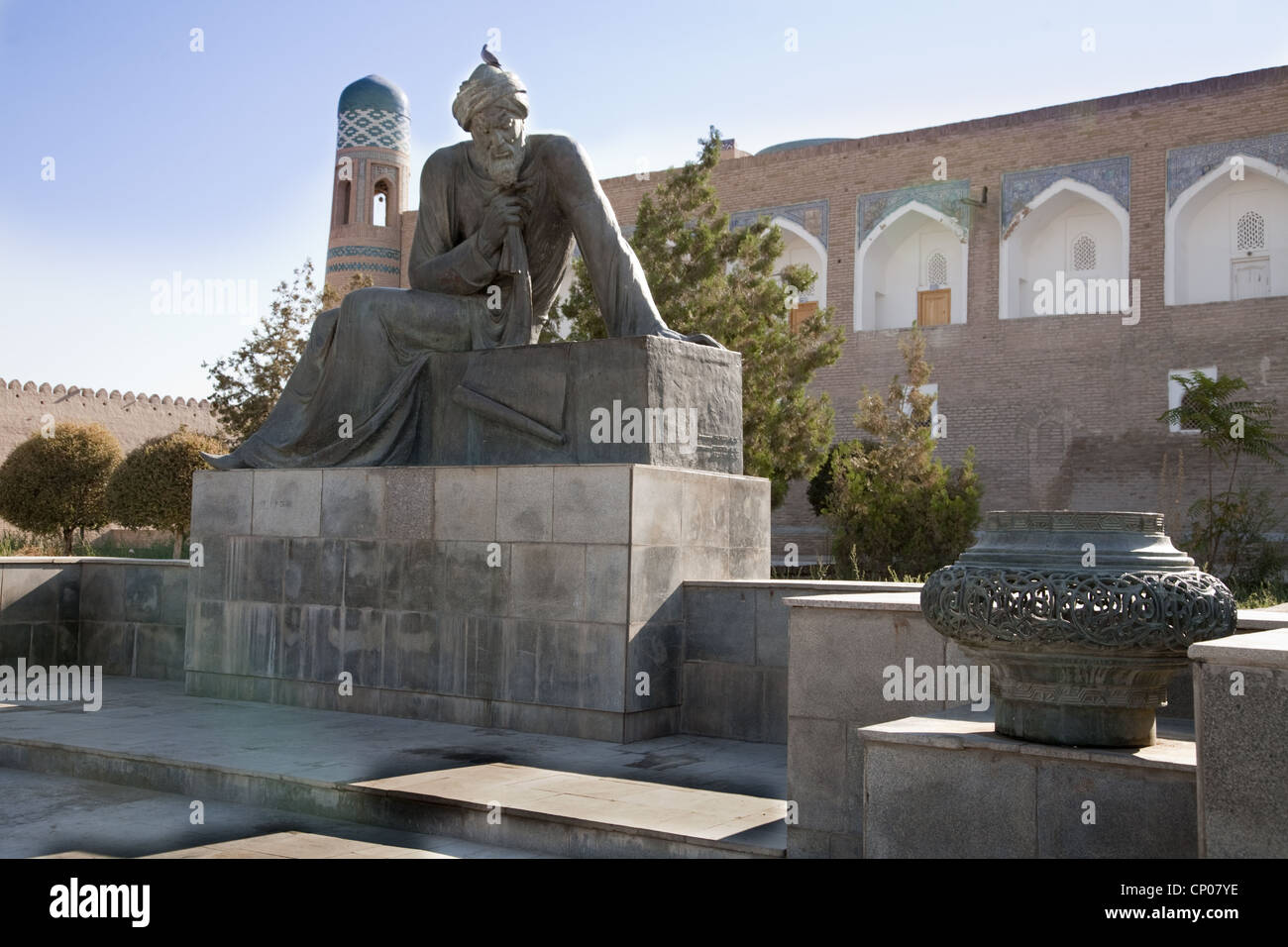 Statue of Al Khorezm the inventor of the Algorithm Stock Photo - Alamy
