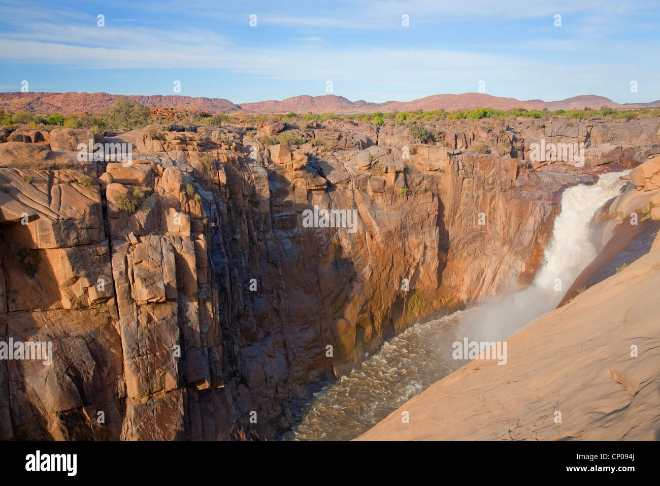 view to Augrabies falls of Oranje River, South Africa, Northern Cape, Augrabies Falls-Nationalpark, Kakamas Stock Photo