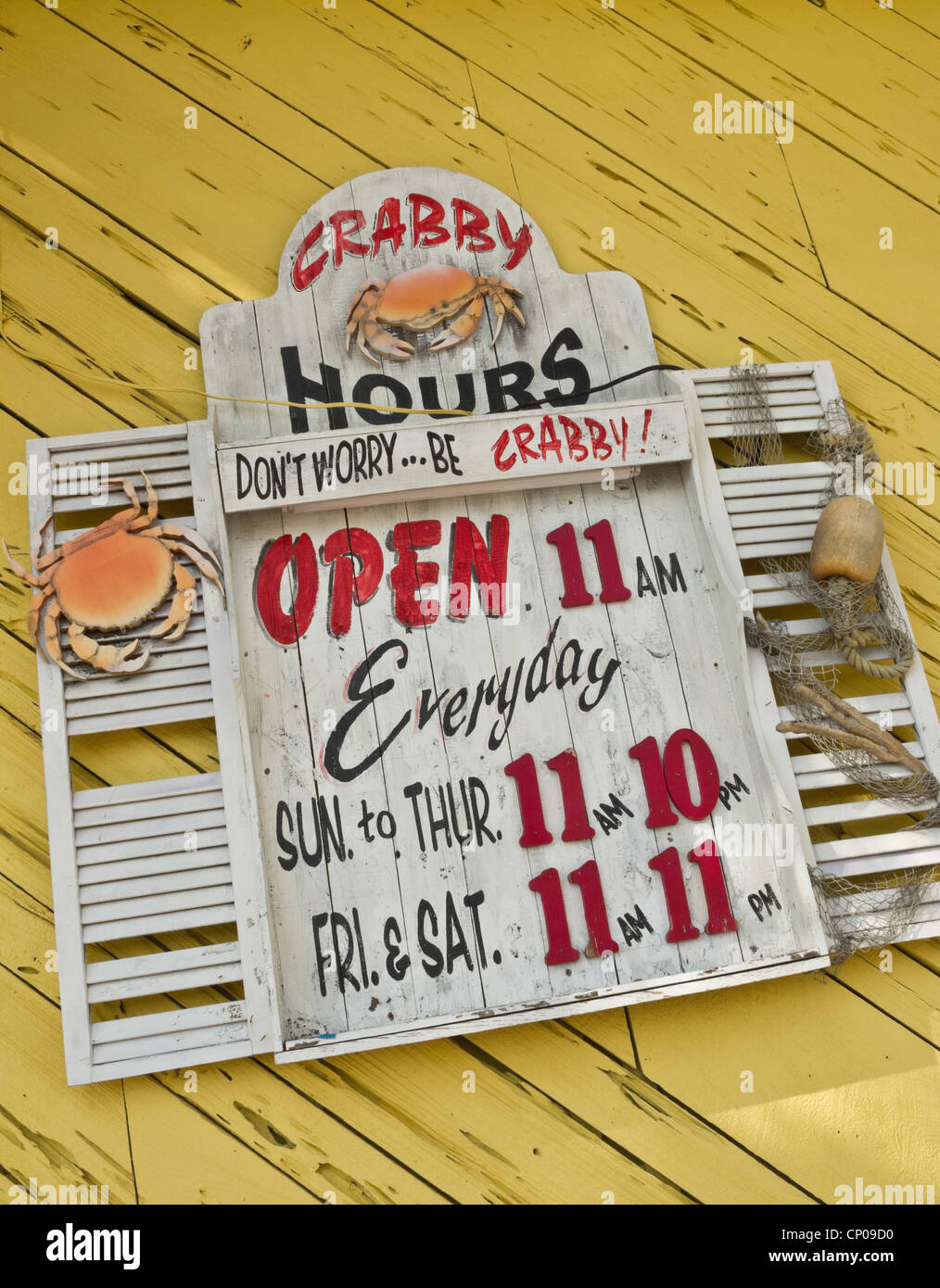 Crabby Bill's Seafood Restaurant, Clearwater Beach, FL, USA Stock Photo