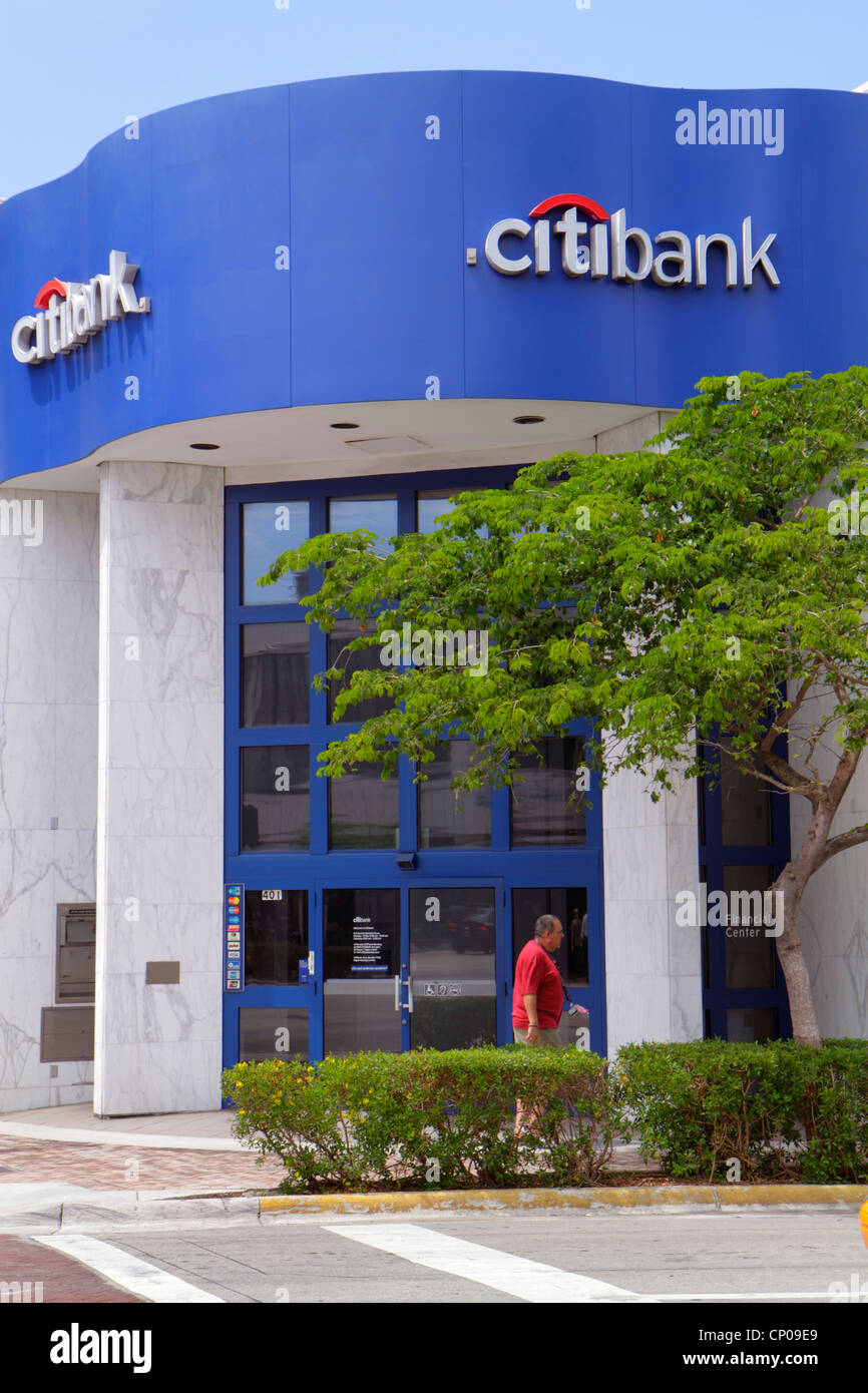 Miami Beach Florida 41st Street Arthur Godfrey Boulevard Citibank Stock