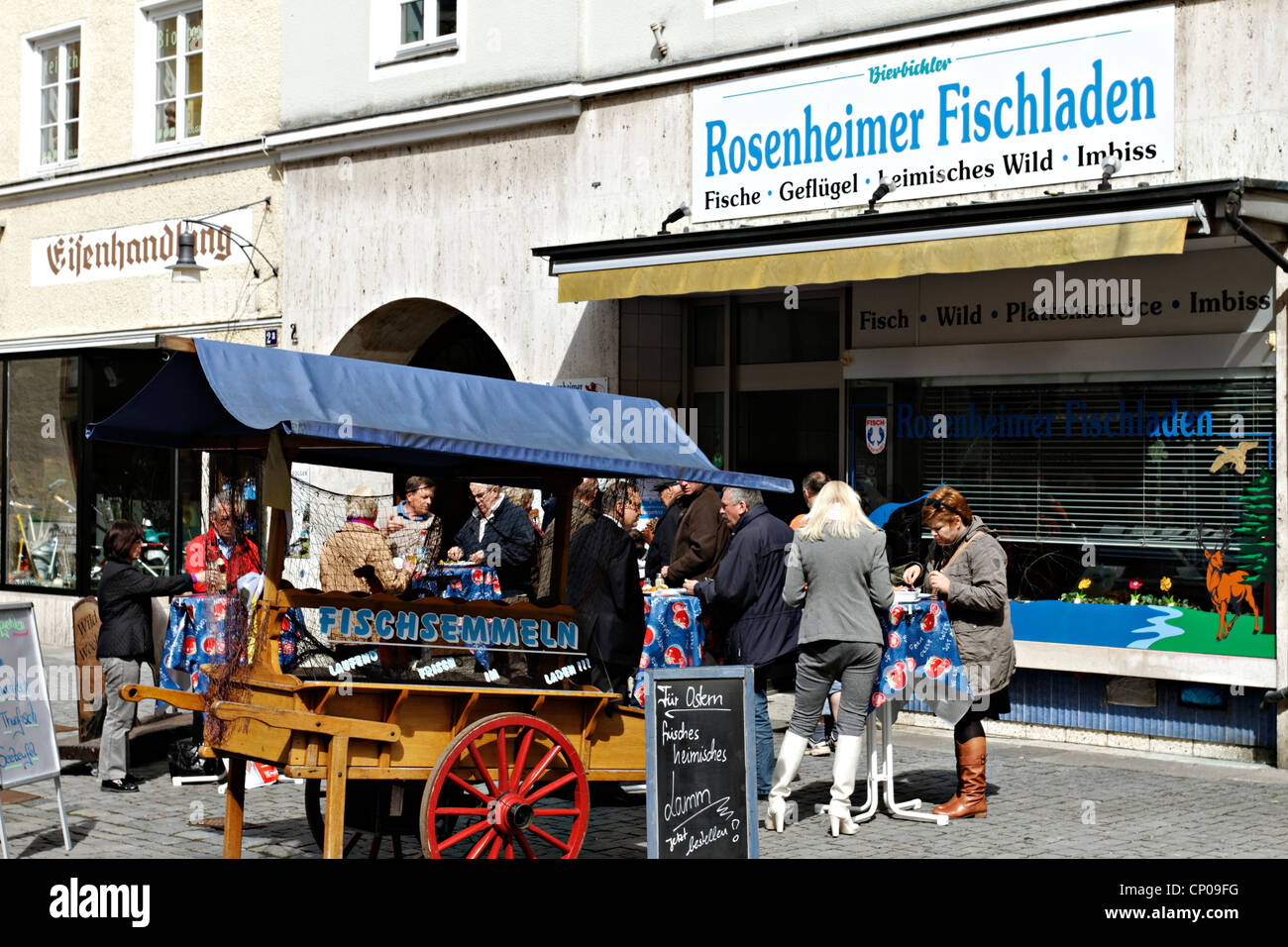 German fish shop, Rosenheim Upper Bavaria Germany Stock Photo Alamy