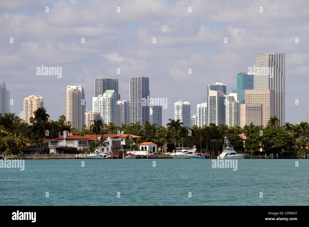 Miami Florida,Biscayne Bay,Hibiscus Island,homes,boats,yachts,downtown