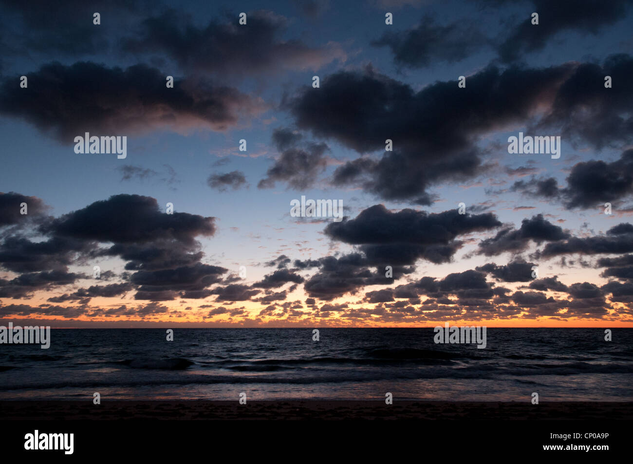 Sunrise over the Atlantic Ocean Stock Photo - Alamy
