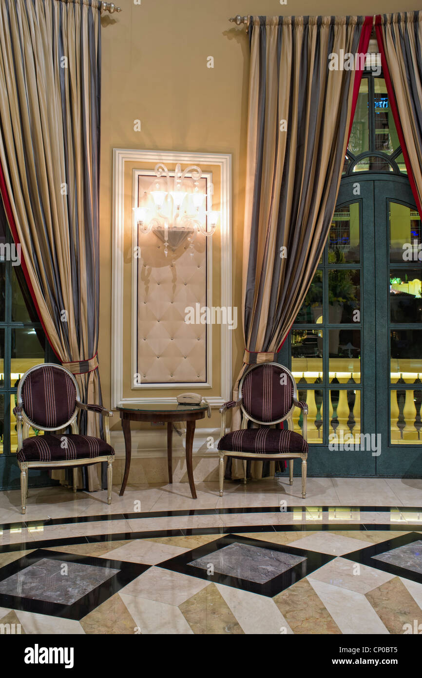 Seating suite with two chairs and one table in baroque style at the