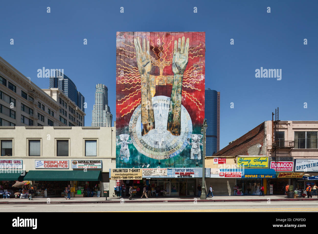 Calle de La Eternidad Mural Los Angeles Stock Photo