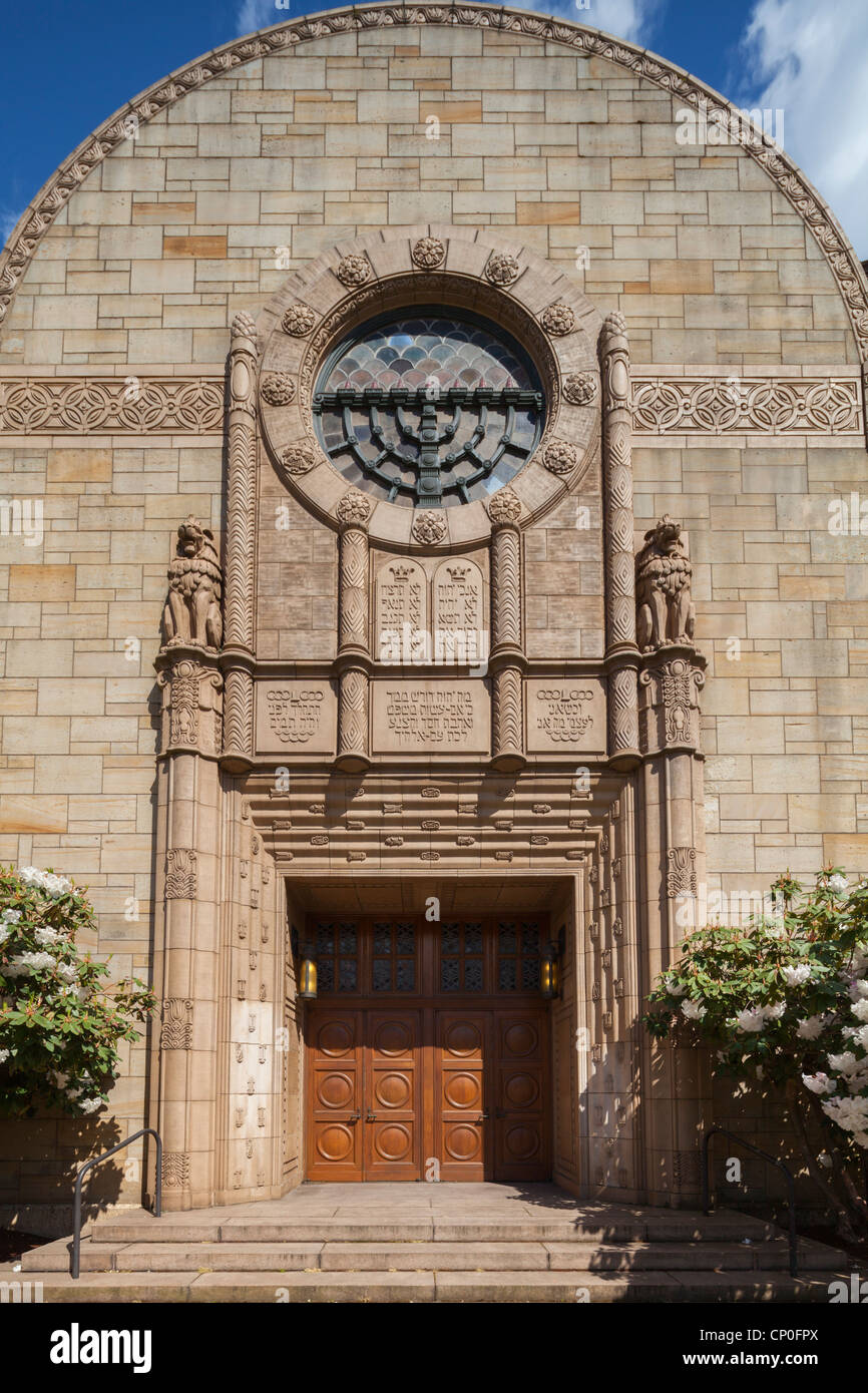 Congregation Beth Israel Synagogue Portland Stock Photo