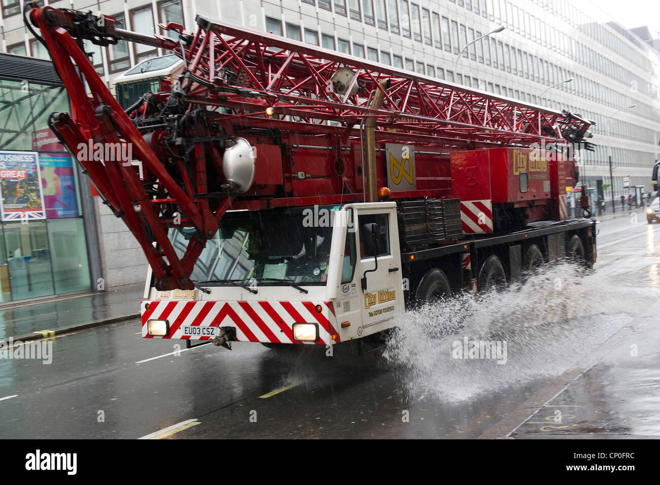 Flooding during heavy rain in Victoria Street. Despite drought warnings