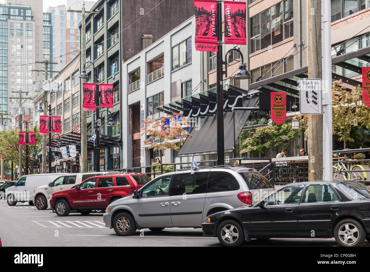 Yaletown Mainland street, Vancouver Stock Photo