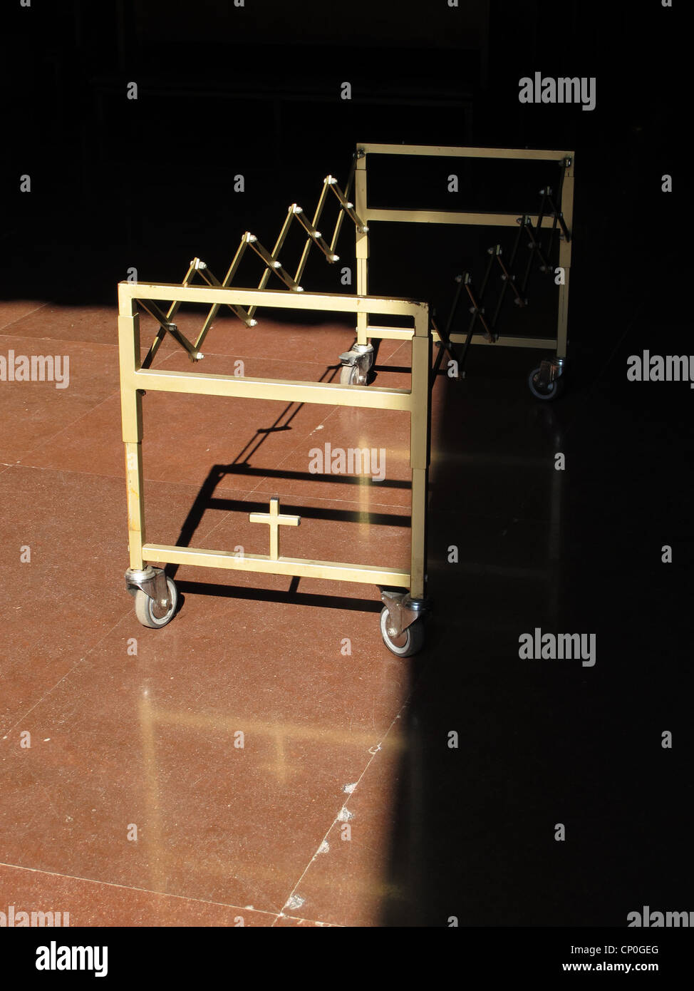 coffin stand inside church in rome italy Stock Photo Alamy