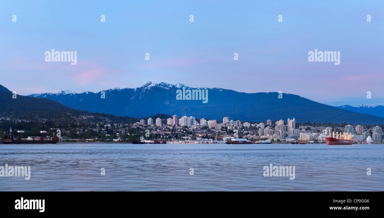 North Vancouver skyline Mt. Seymour, Canada Stock Photo