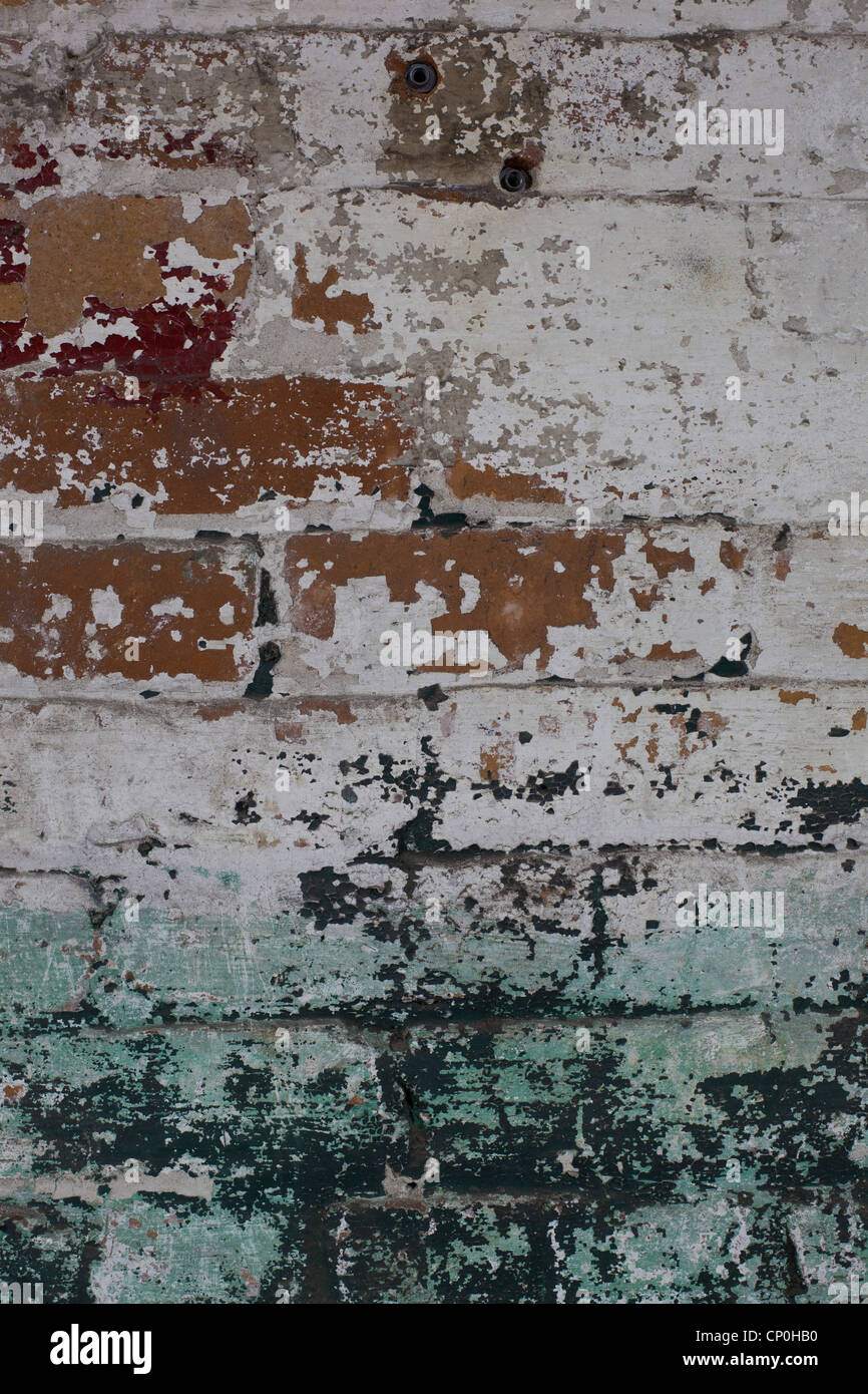 Antique painted brick wall Stock Photo Alamy