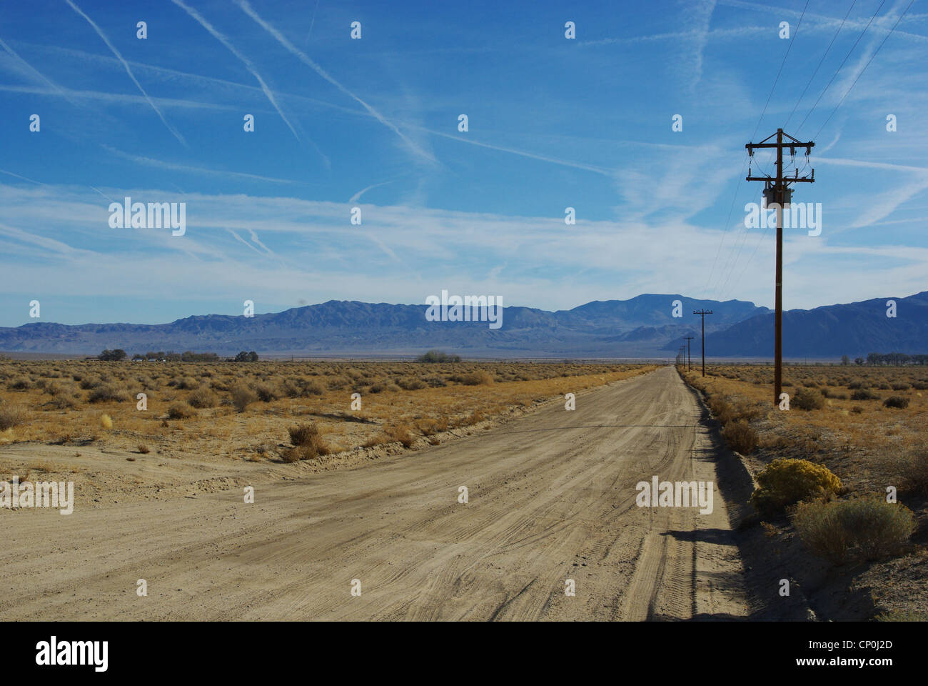 Sand road between Dyer and Basalt, Nevada Stock Photo Alamy