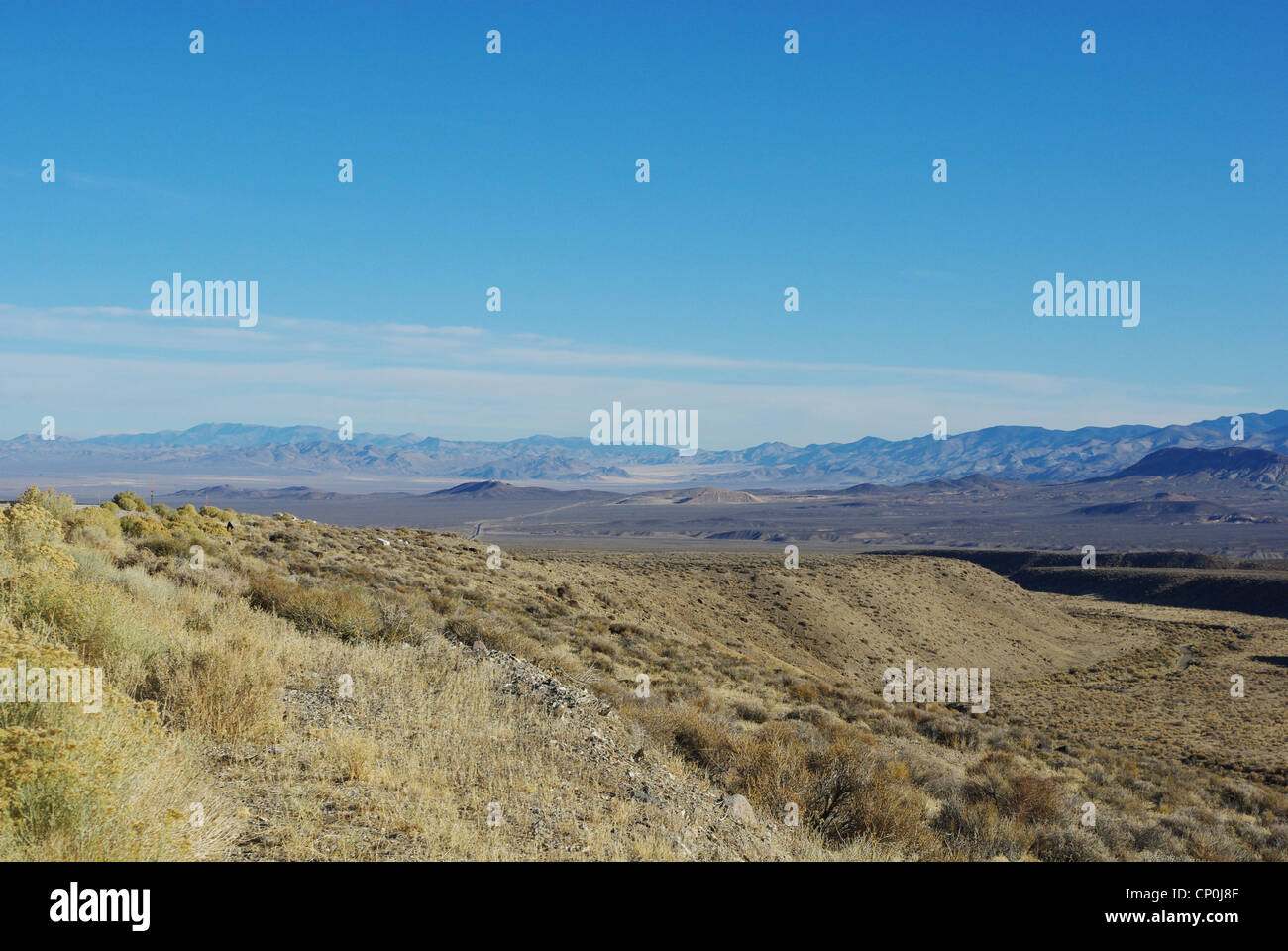 High desert along highway 361, Nevada Stock Photo - Alamy