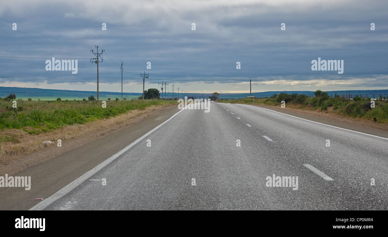 the stuart highway in the south australia Stock Photo - Alamy