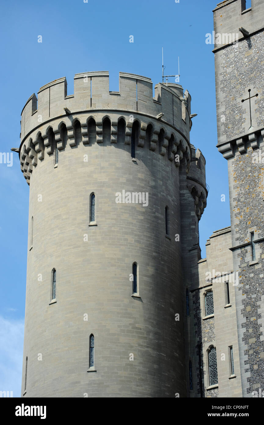 Arundel Castle in Arundel, West Sussex, England Stock Photo