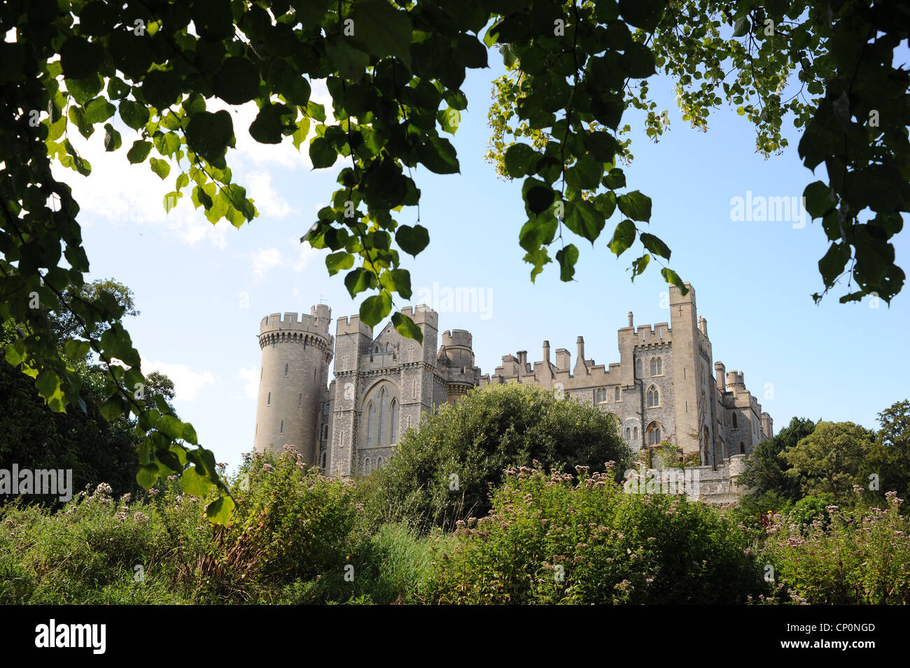 Arundel Castle in Arundel, West Sussex, England Stock Photo