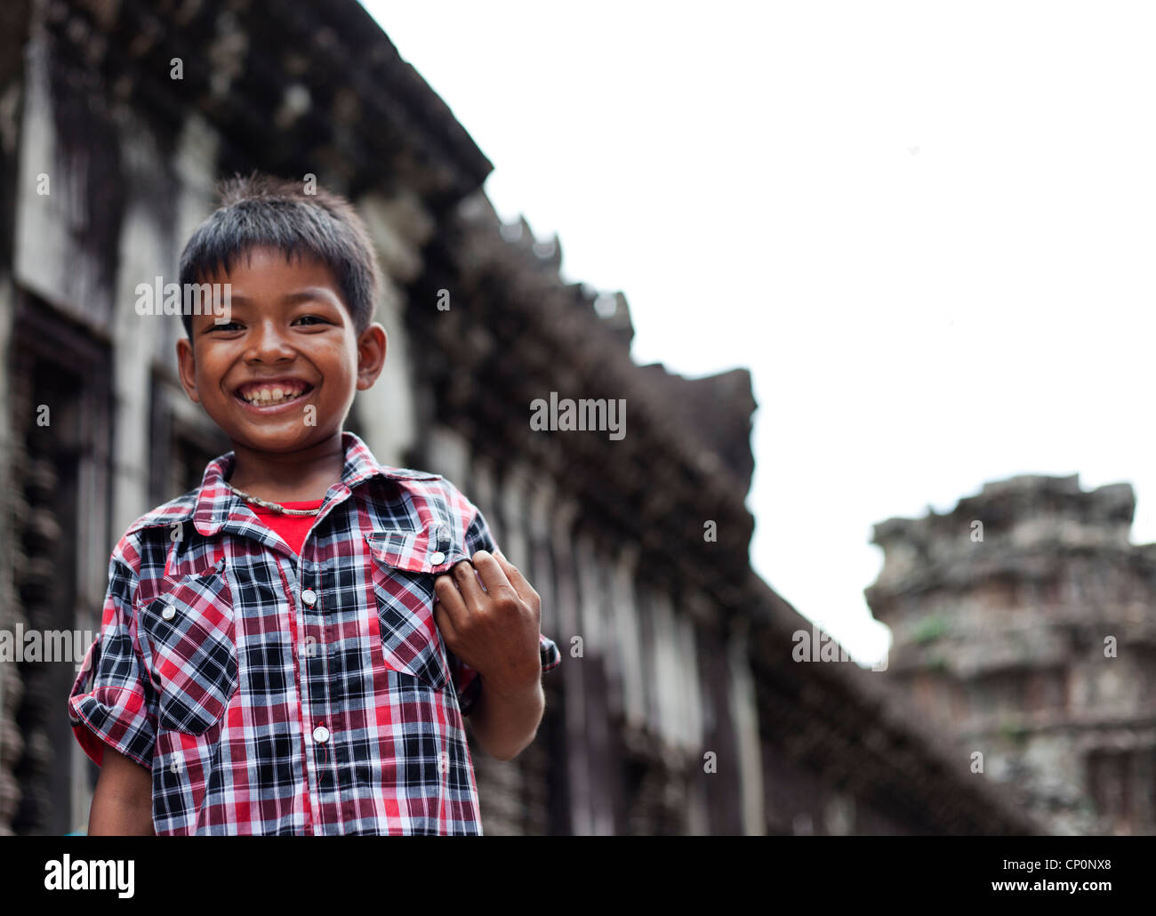 Happy Cambodian boy Stock Photo Alamy
