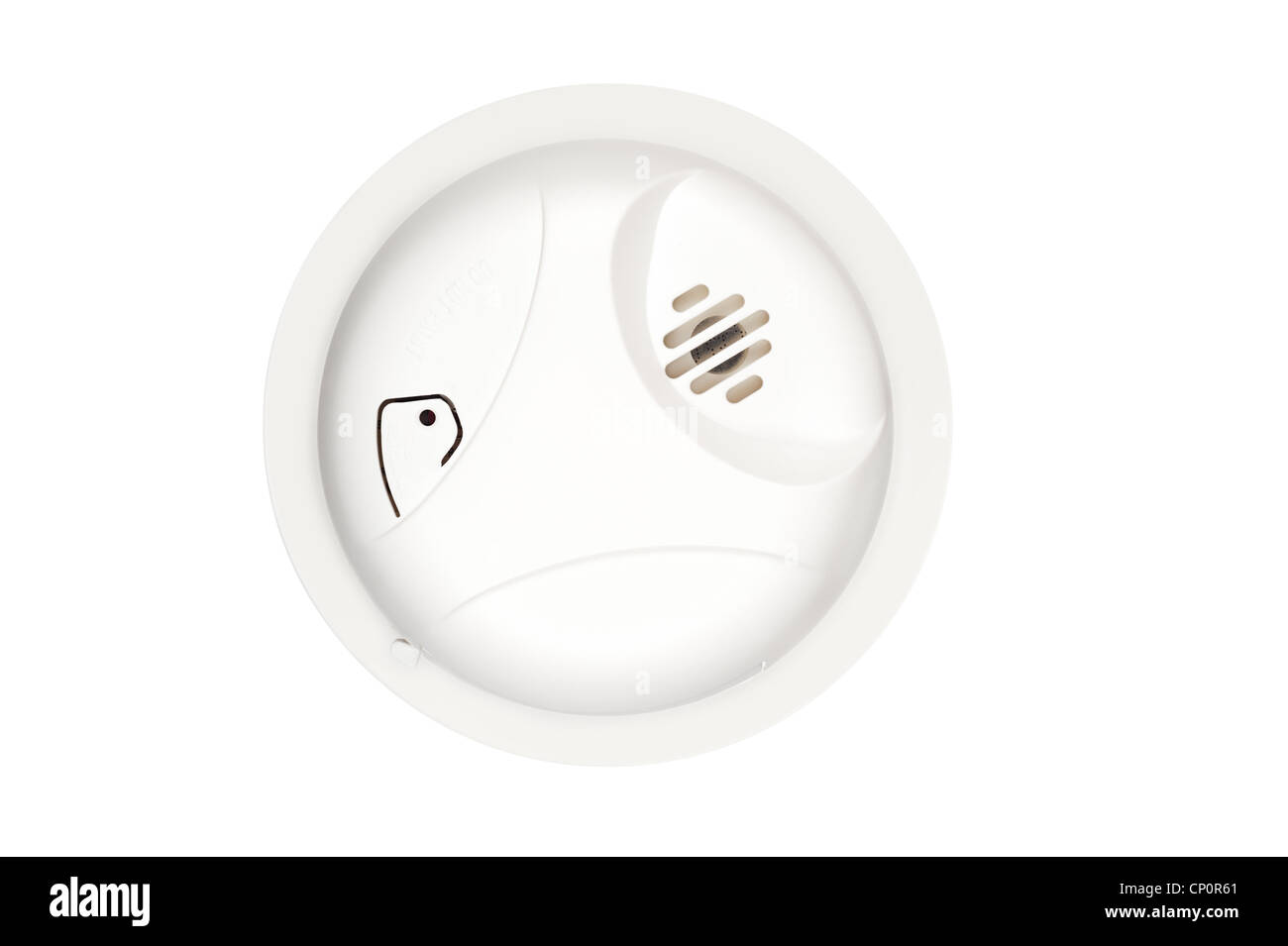 A new, isolated home smoke and fire alarm with carbon monoxide sensor capability Stock Photo