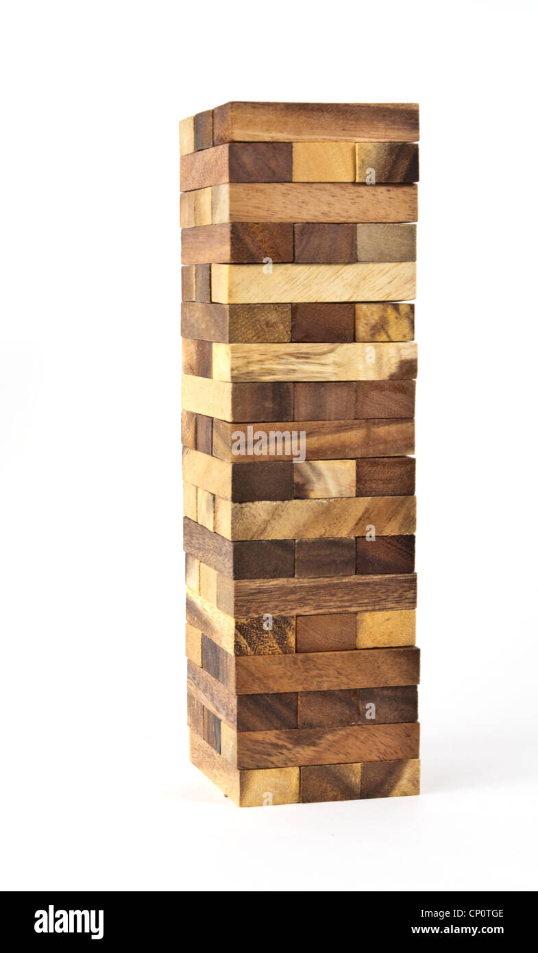 wooden block game Stock Photo Alamy