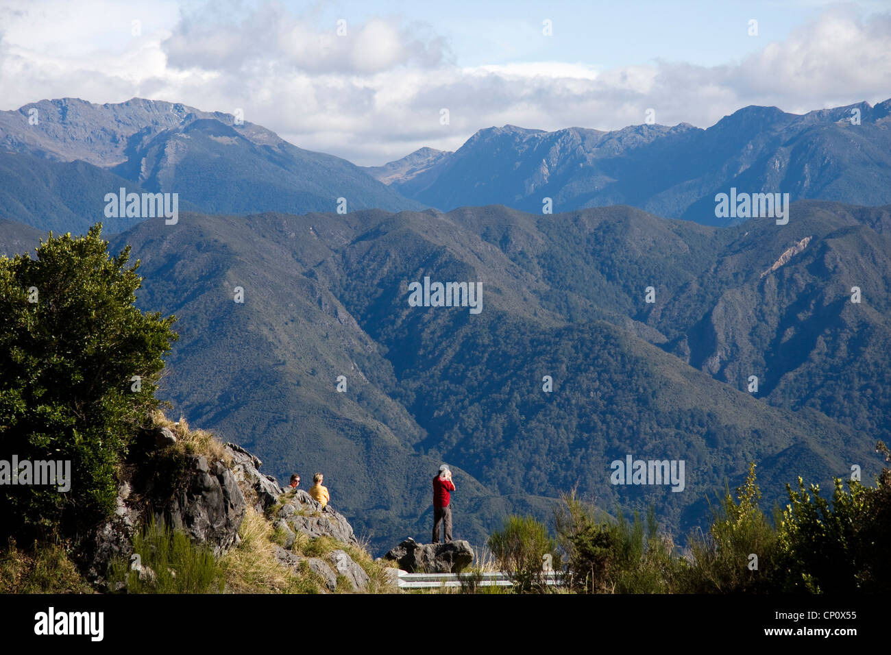 A view of Takaka Hill from the Hardwood Lookout, on the way to Golden